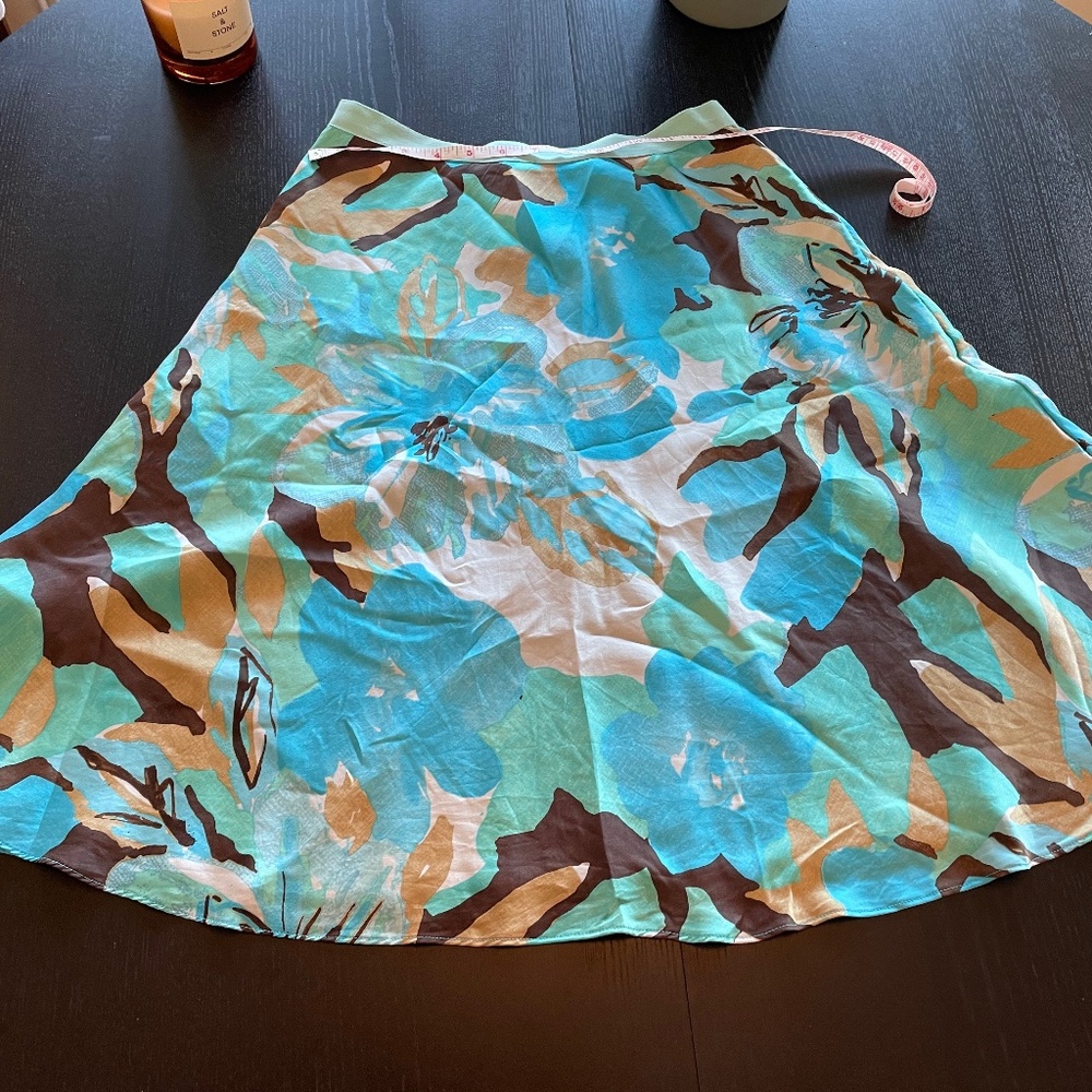 Beautiful Watercolour Silk Skirt